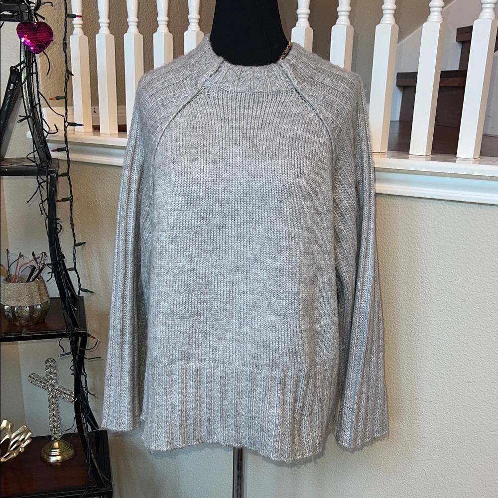 Design History Heather Gray Women's Cowl Neck Sweater